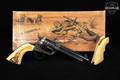 2002 A. Uberti 1873 Single Action Cattleman Frontier Marshal .45 Colt Color Case-Hardened & Blued in Very Good Condition Image 2