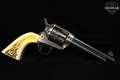 2002 A. Uberti 1873 Single Action Cattleman Frontier Marshal .45 Colt Color Case-Hardened & Blued in Very Good Condition Image 4