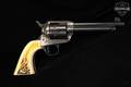 2002 A. Uberti 1873 Single Action Cattleman Frontier Marshal .45 Colt Color Case-Hardened & Blued in Very Good Condition Image 5