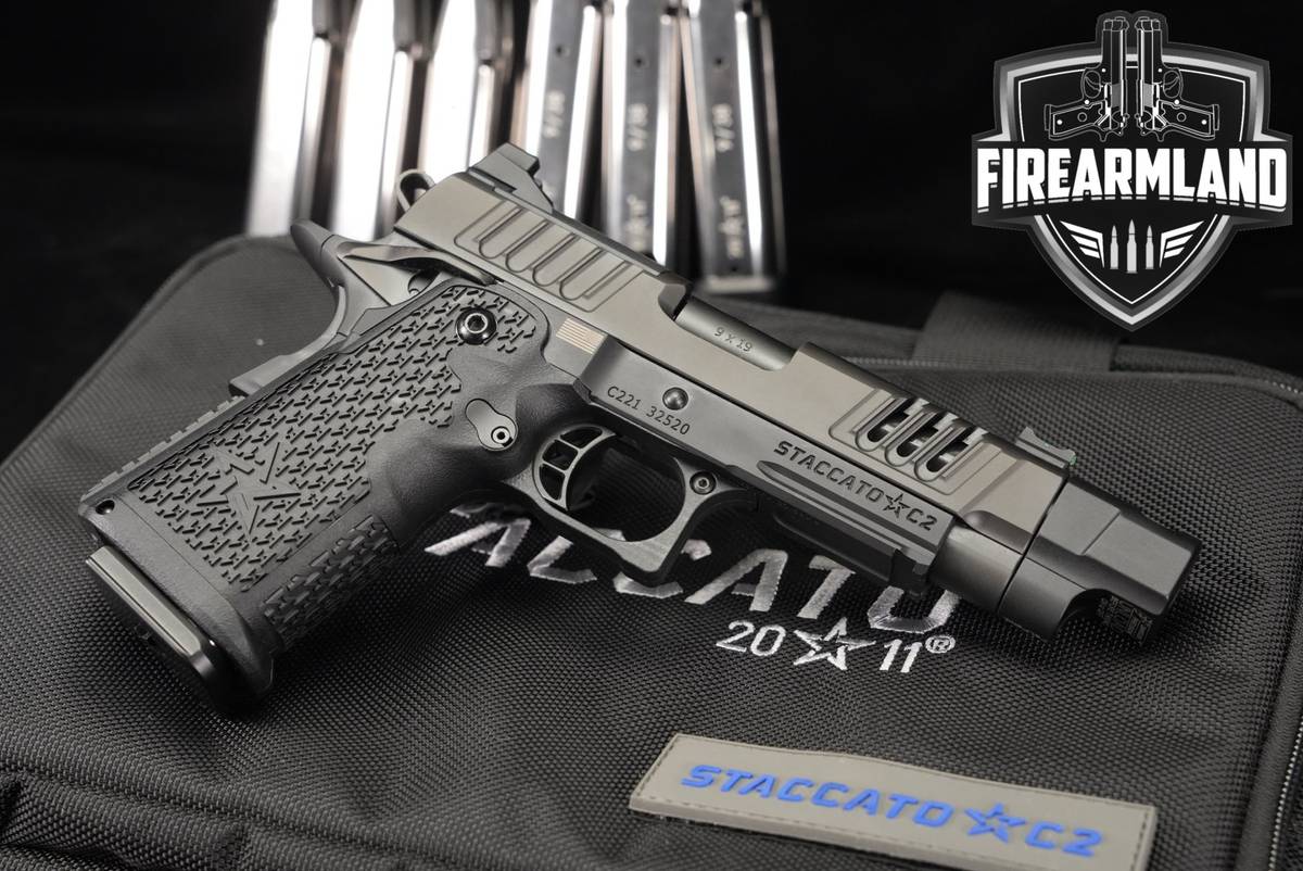 Staccato C2 DPO ICE COMP 9mm Optics-Ready STI 1911 2011 +7 MAGS & ORIG CASE