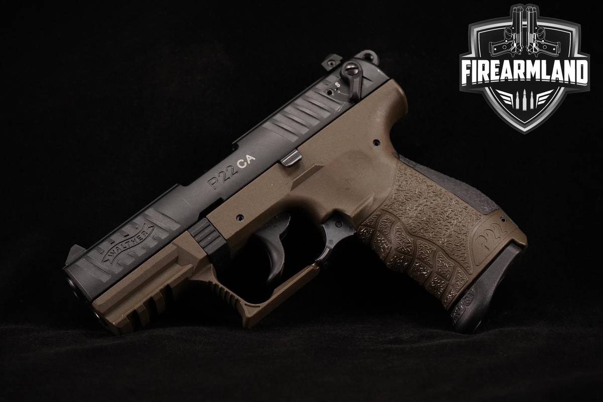 Walther P22 Military 22LR 3.42" Two-Tone P 22 +2 MAGS & ORIG CASE