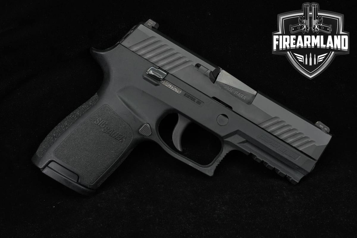 Sig Sauer P320 Compact BSS Nitron 9mm 3.9" P-320 +2 MAGS & ORIG CASE