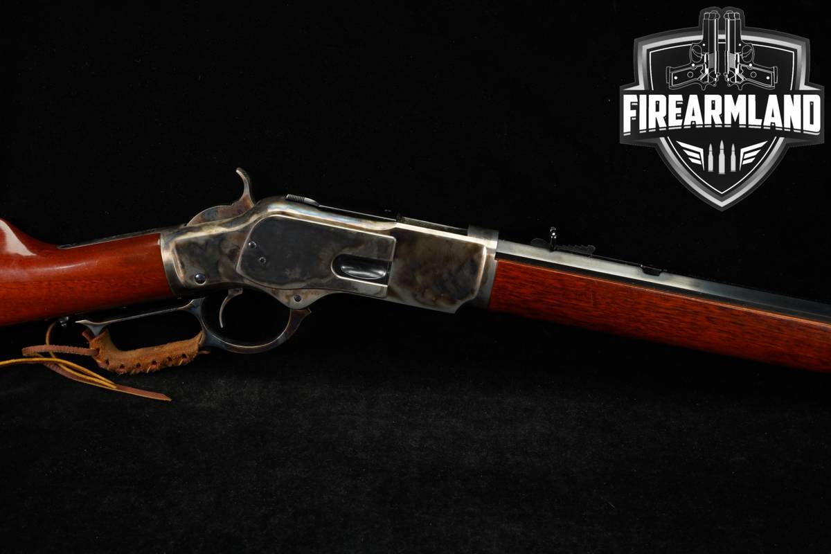 A Uberti Model 1873 Short Rifle 45 Colt Color Case-Hardened & Wood M1873