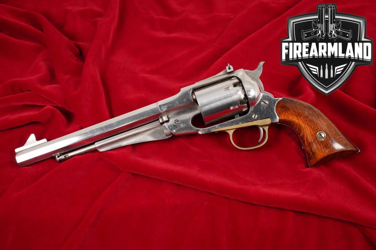 1993 Armi San Marco Remington New Model Army 44 8" Polished Stainless 1858