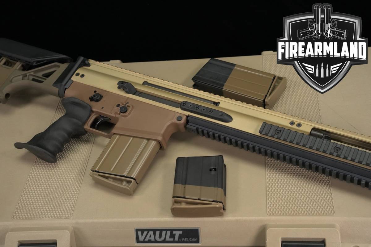 FN SCAR 20S 7.62 NATO FDE 20-S +4 MAGS, PELICAN CASE