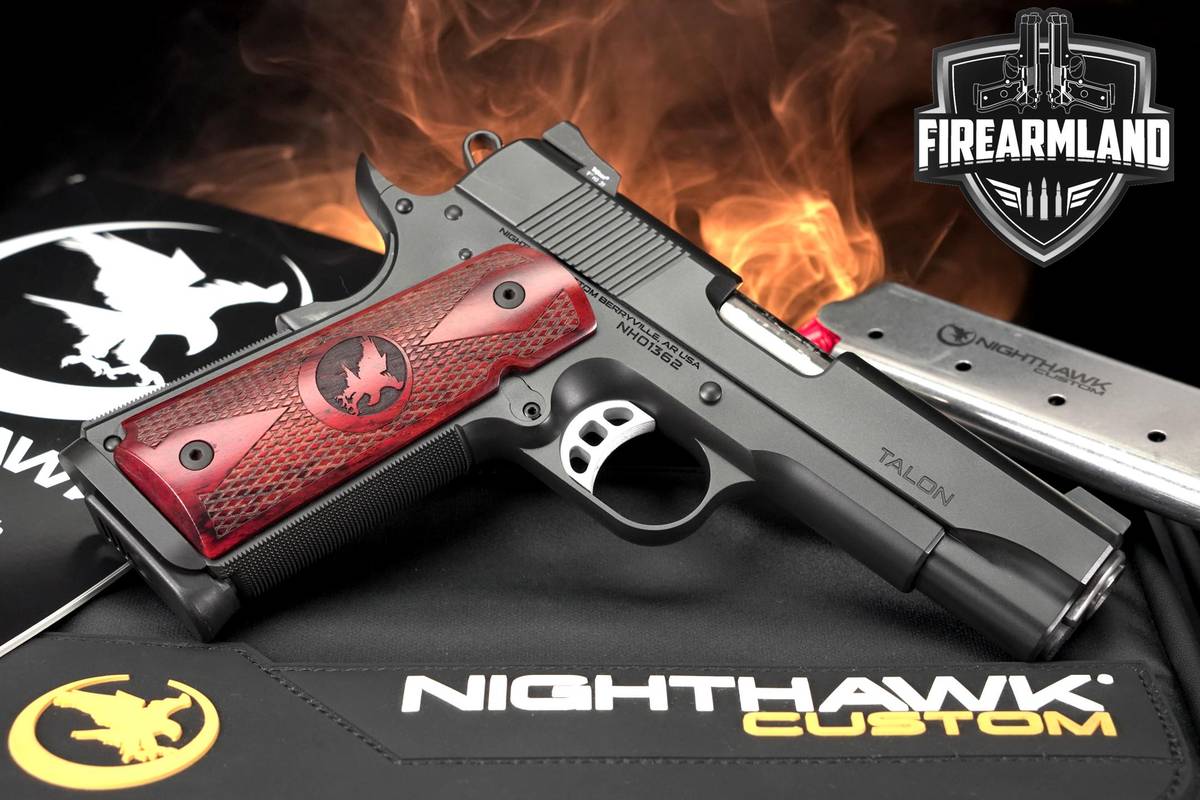 COLLECTOR Nighthawk Custom Talon II 45 ACP 1911 4.25" +2 MAGS & ORIG CASE