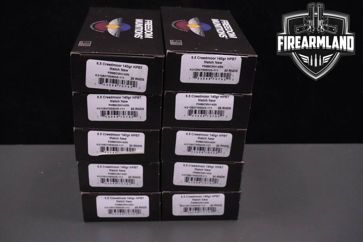 6.5 Creedmoor Ammo 6.5-Creedmoor Ammunition 200 ROUNDS