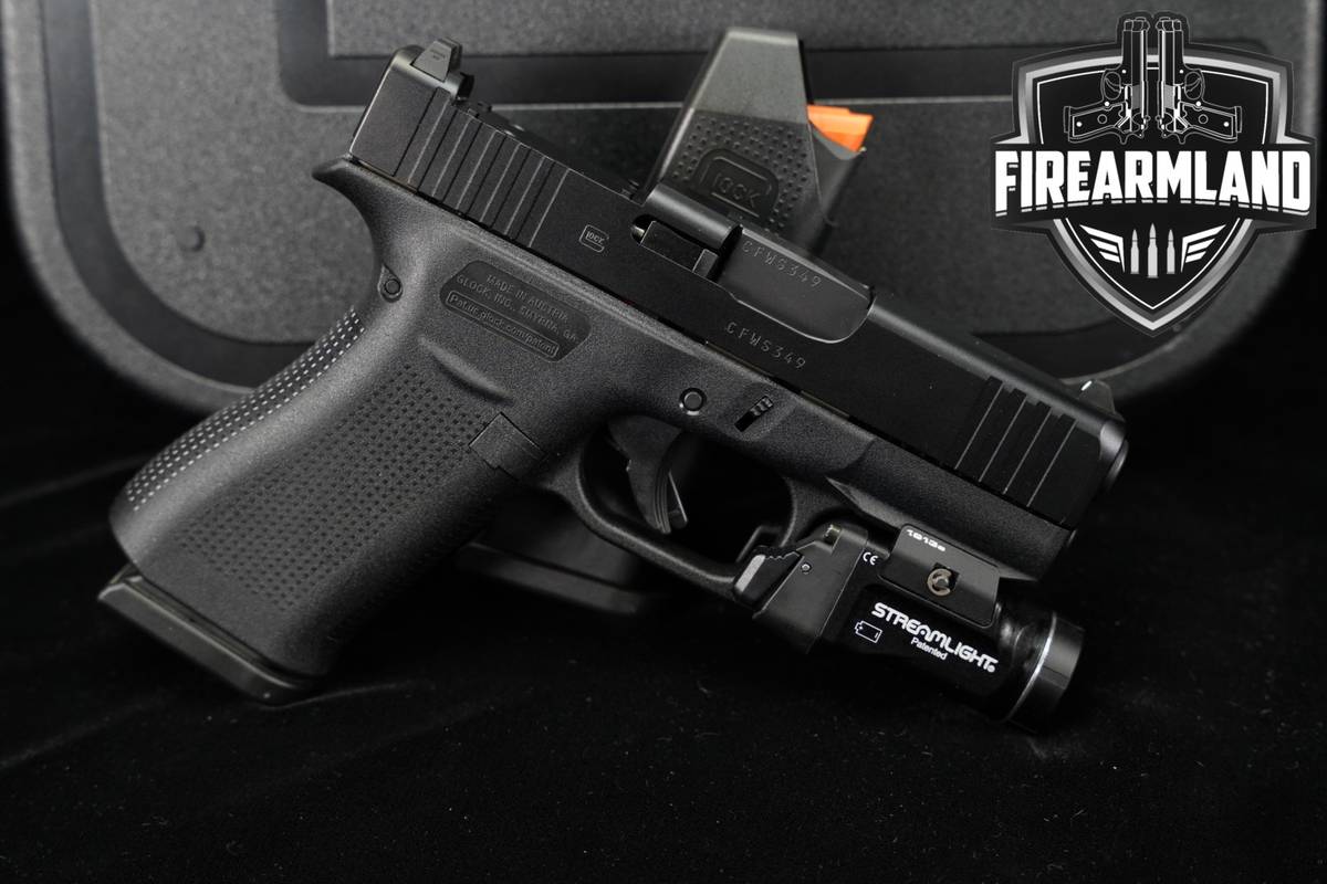 Glock 43X G43X 9mm 3.41" +2 MAGS, ORIG CASE, TLR-7 LIGHT