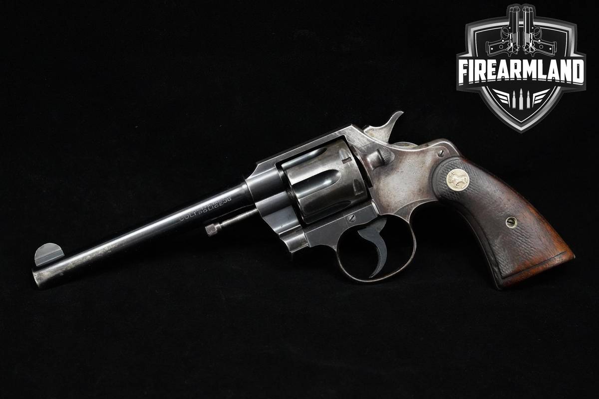 VINTAGE 1938 Colt Official Police 38-Special 6" Colt Official-Police DA/SA
