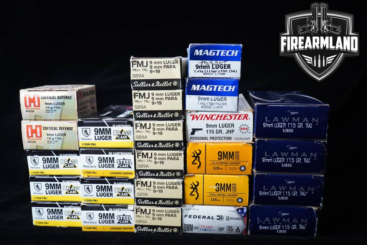 9mm Luger Ammo 9 Ammo 1200 ROUNDS