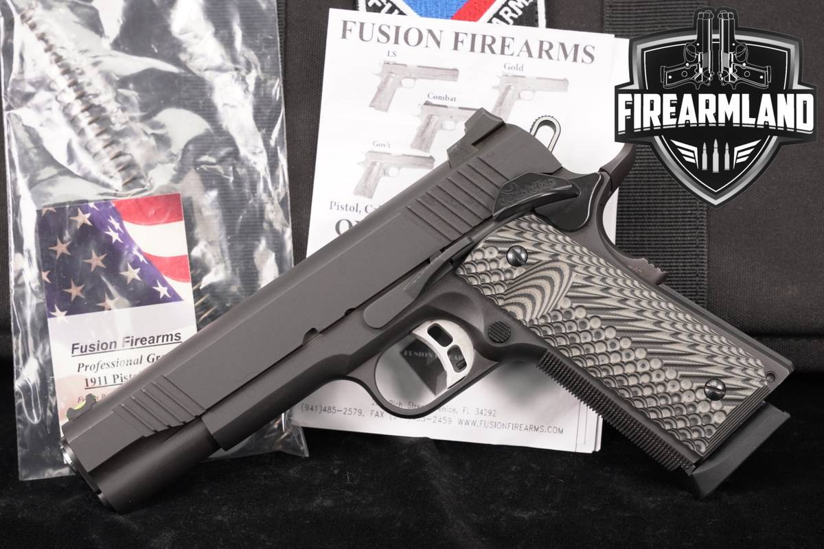 Fusion Firearms Reaction Freedom Series 9mm 1911 5" Blued +ORIG CASE