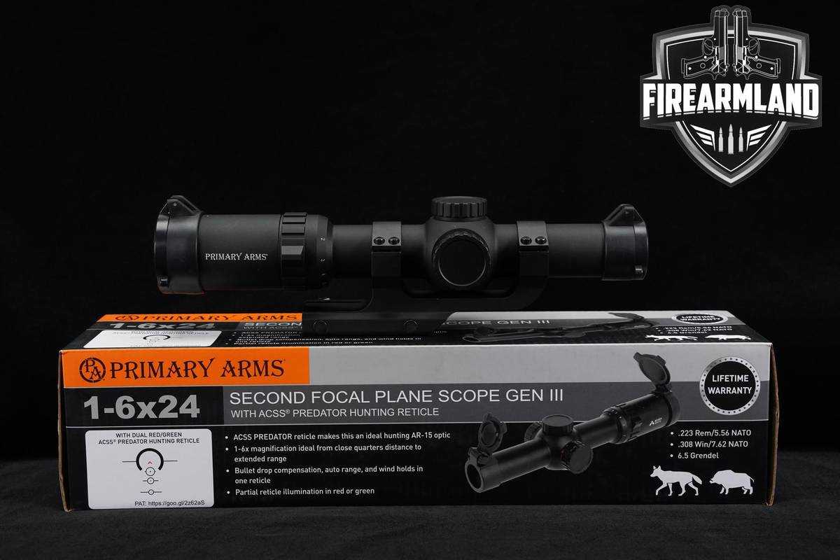 Primary Arms SLX 1-6X24 GEN III Illuminated ACSS Reticle SFP +ORIG BOX