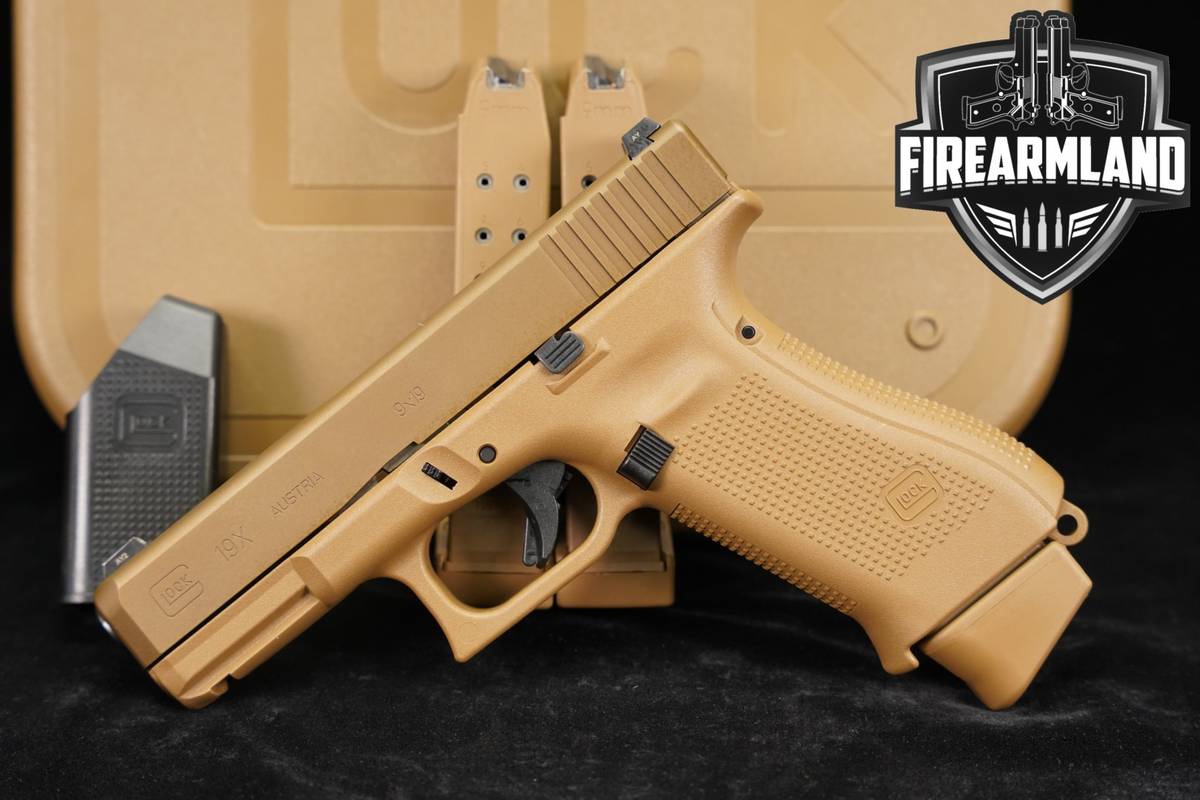 Glock 19X G19X 9mm 4.02 Coyote +3 MAGS & ORIG CASE