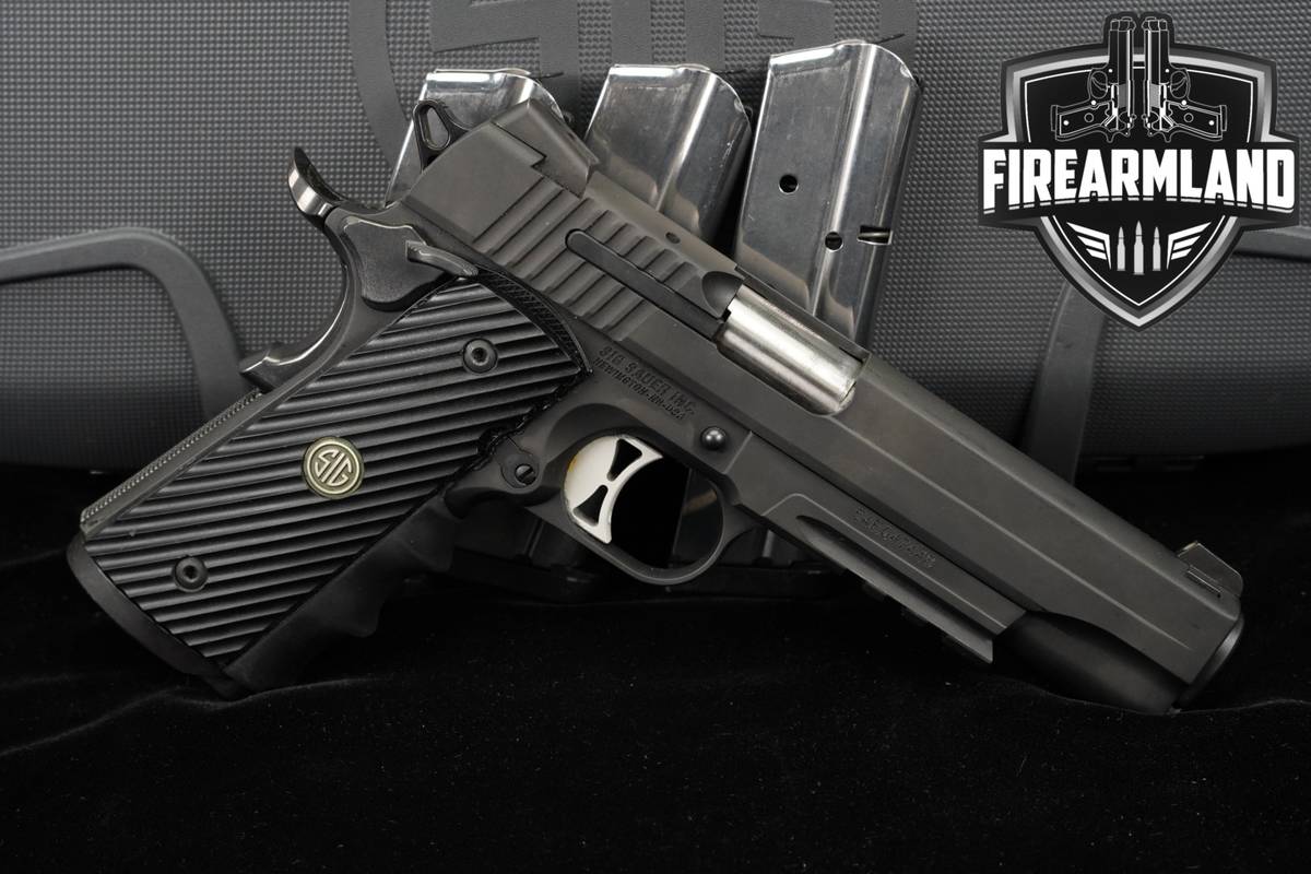 Sig Sauer 1911 TACOPS 10mm 5" +4 MAGS & ORIG CASE