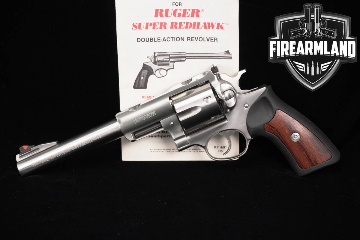 1993 Ruger Super Redhawk 44 Rem Mag 7.5" Satin Stainless DA/SA