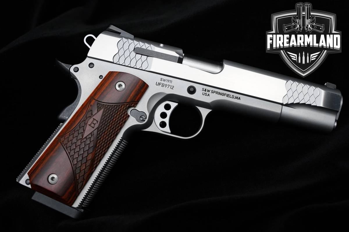 Smith & Wesson (S&W) SW1911 E Series 45 ACP 5" Stainless 1911 SW-1911 2MAGS