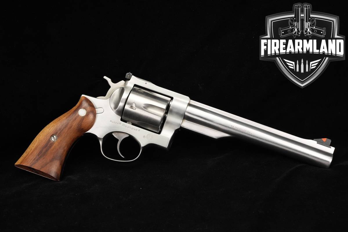 1987 Ruger Redhawk 44 Rem Mag 7.5" Brushed Stainless DA/SA