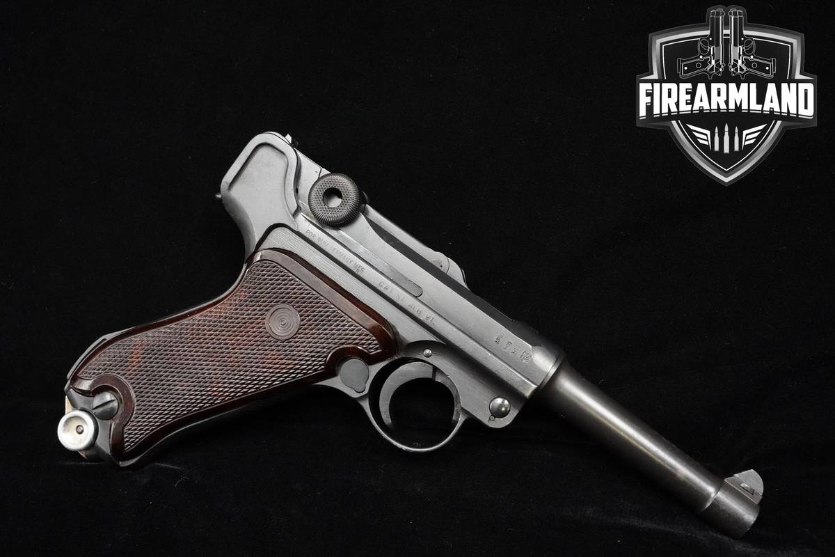 MATCHING 1917 DWM P.08 Luger VoPo East German Police P08 9mm 4" DWM +2 MAGS