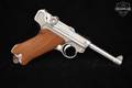 1994-1997 Stoeger Industries P.08 Luger American Eagle 9mm Luger Silver in Very Good Condition Image 4