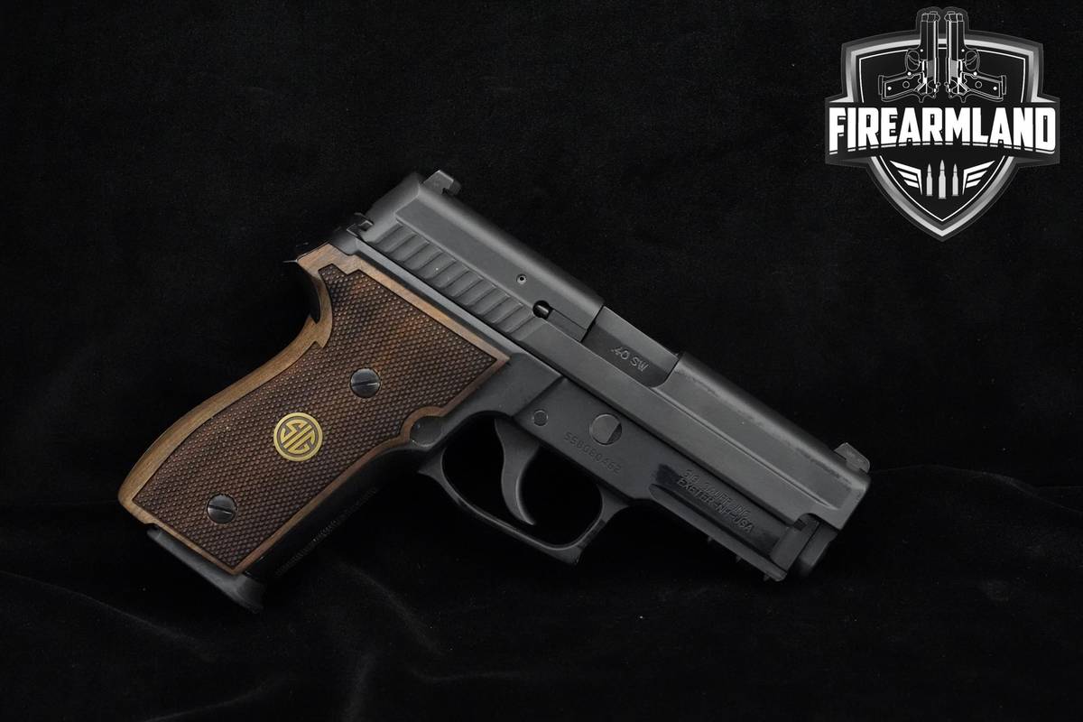 Sig Sauer P229 40 S&W DAO 3.75" Walnut Grips Nitron P229 +2 MAGS P-229