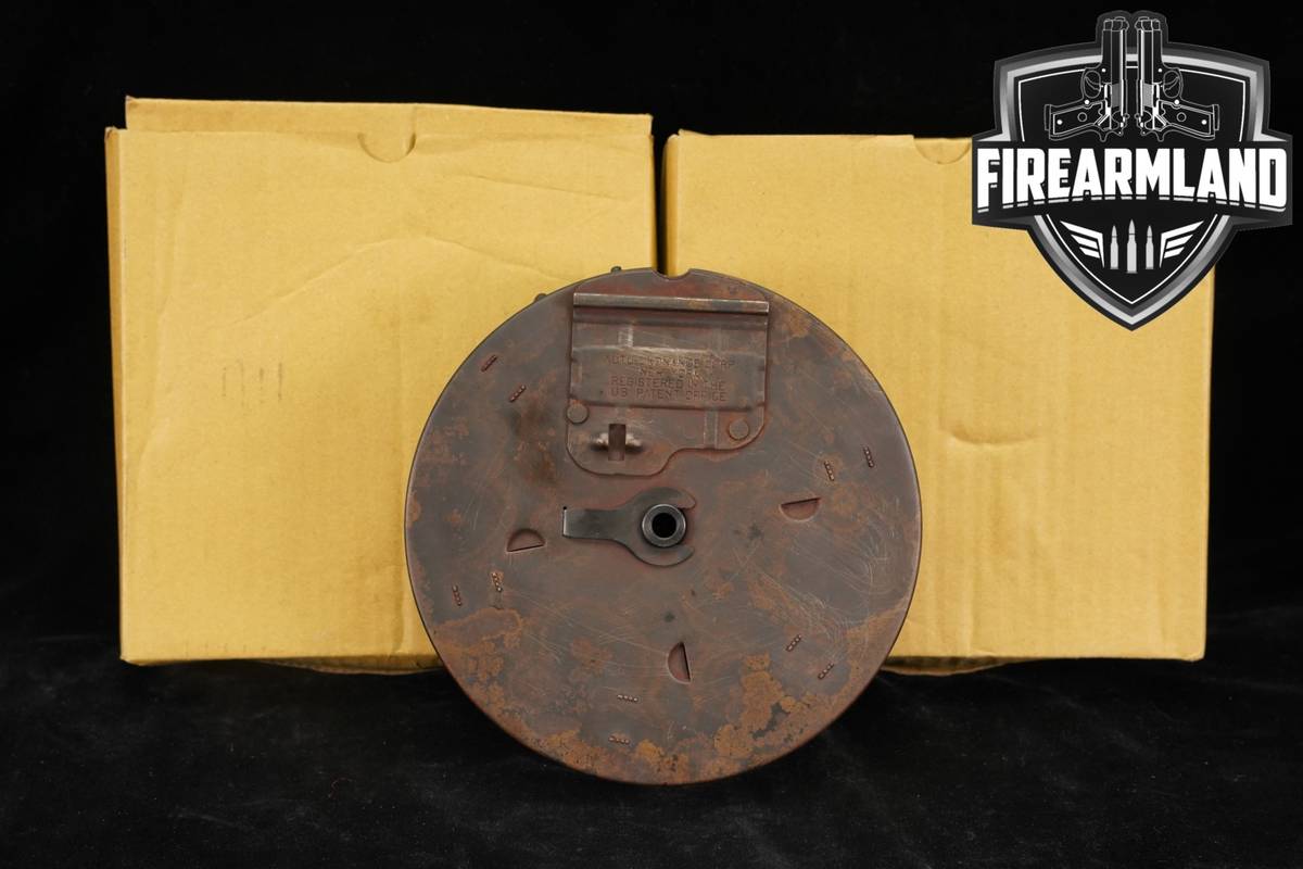 THREE (3) Thompson Submachine-Gun 50 Round Drum Magazines SMG Mags