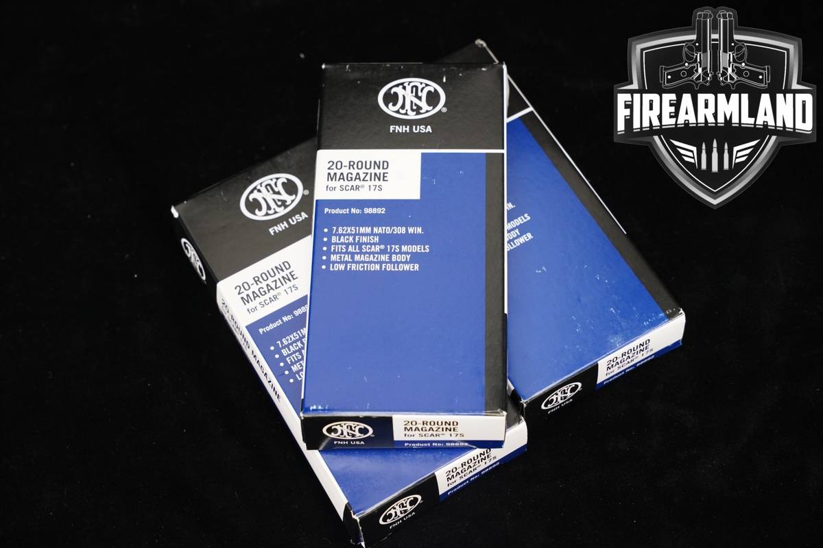 FN THREE (3) SCAR 17 20 Round Magazines 7.62mm NATO MK17 Mags