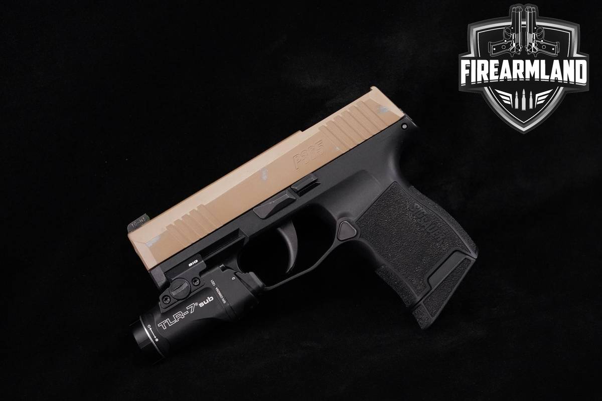 Sig Sauer P365 Optic-Ready 9mm 3.1" Two-Tone FDE P-365 +STREAMLIGHT
