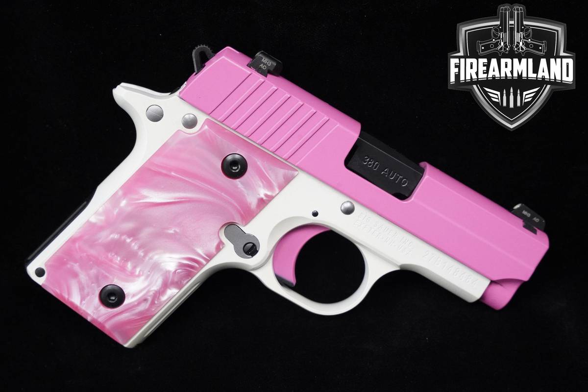 LIMITED Sig Sauer P238 Pink Euphoria 380 ACP 1911 Sig-Sauer-P238 P238 +CASE