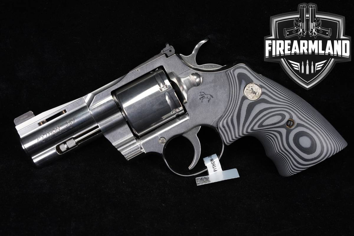 Colt Python Combat-Elite 357-Magnum 3" Stainless +ORIG CASE