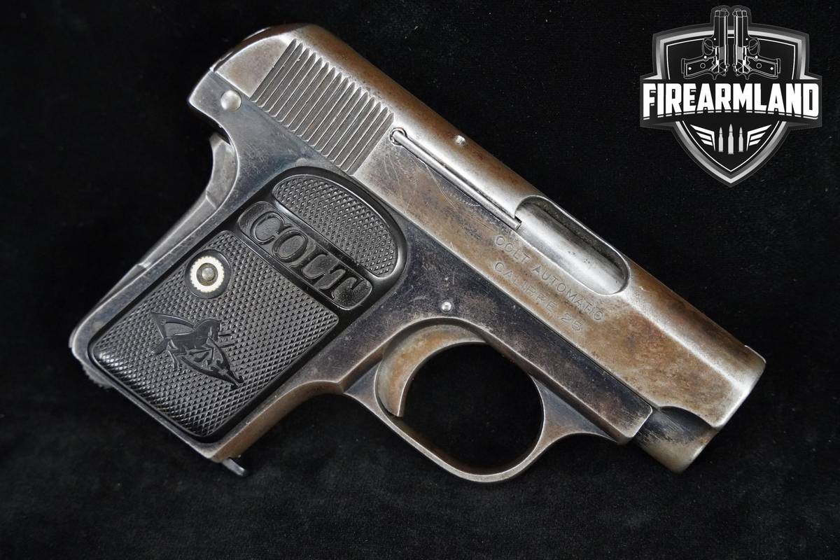 ANTIQUE 1909 Colt Model 1908 Vest Pocket Hammerless 2" Blued Colt 1908 VP