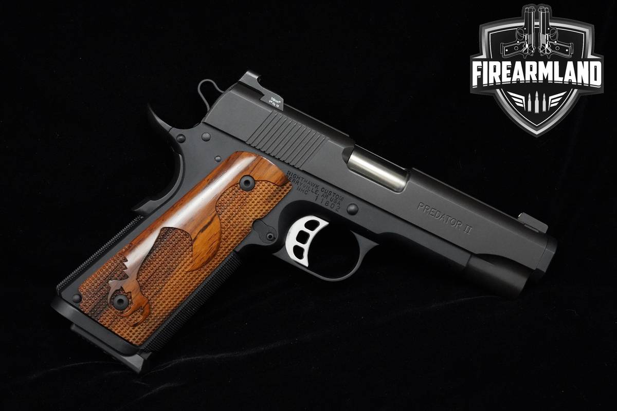Nighthawk Custom Predator II 45 ACP 1911 4.25" 1911 1911A1 Predator +2 MAGS