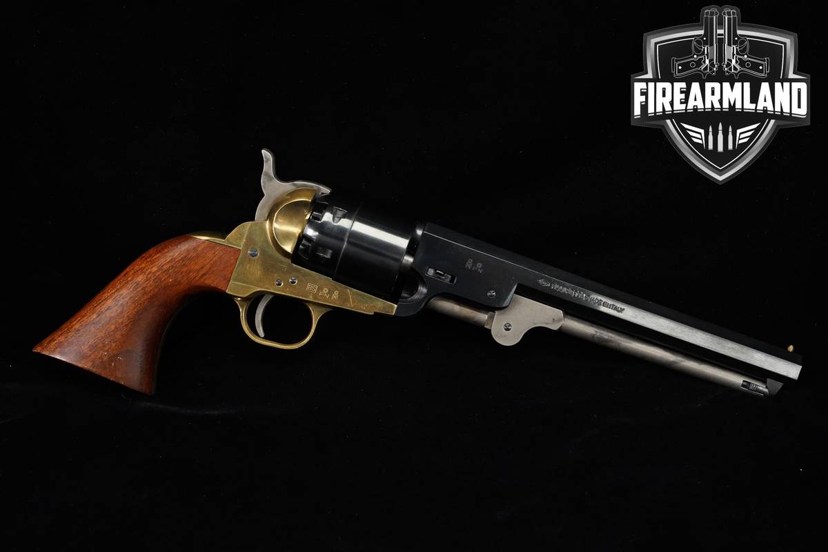 F.lli Pietta 1851 Navy Brass Frame 44-BPM Black-Powder 7.375" Blued