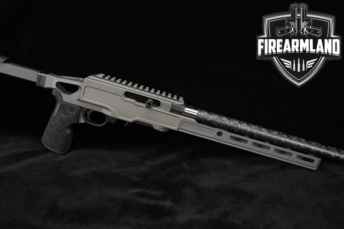 Grey Birch MFG LDR 16 Carbon 22 LR 16" Gray Anodized Match-Grade +2 MAGS
