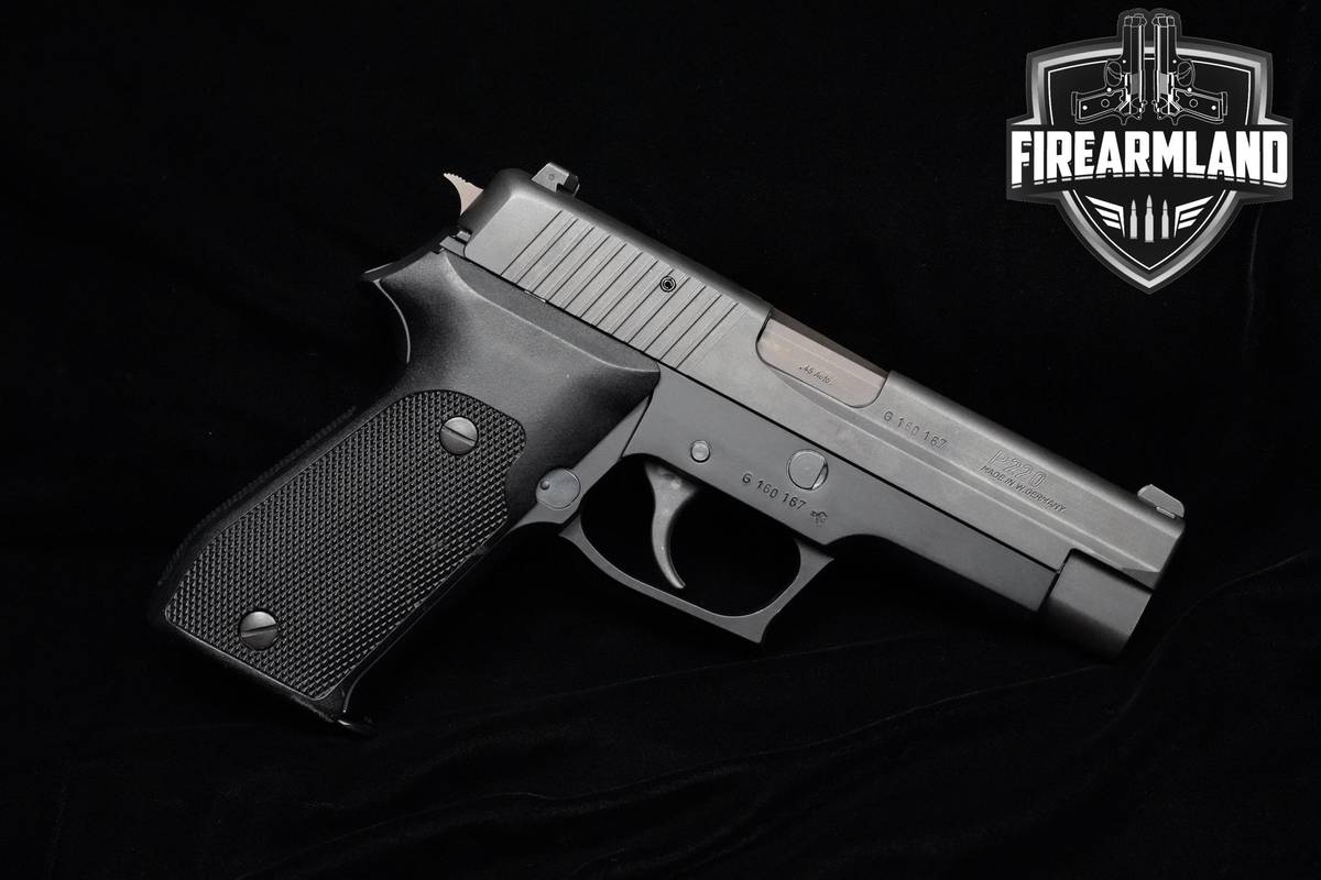 1989 Sig Sauer P220 45 ACP 4.4" Blued Sig-Sauer P220 P-220 2MAGS & ORIG BOX