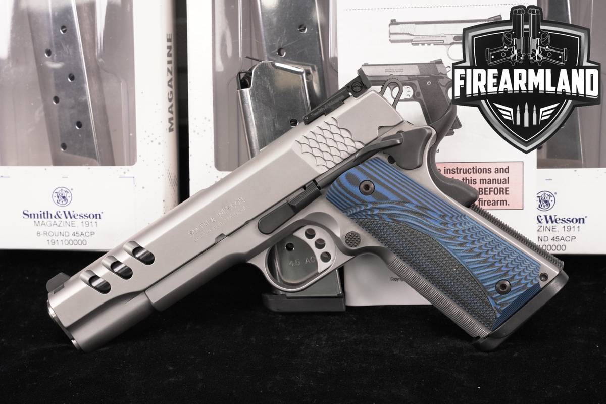 Smith & Wesson Performance Center PC1911 PORTS S&W 45 ACP PC 1911 +5 MAGS