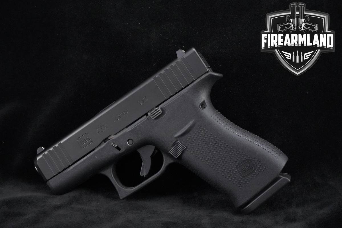Glock 43X Slimline 9mm 3.4" Glock-43X G43X G43-X 2MAGS, ORIG CASE & HOLSTER
