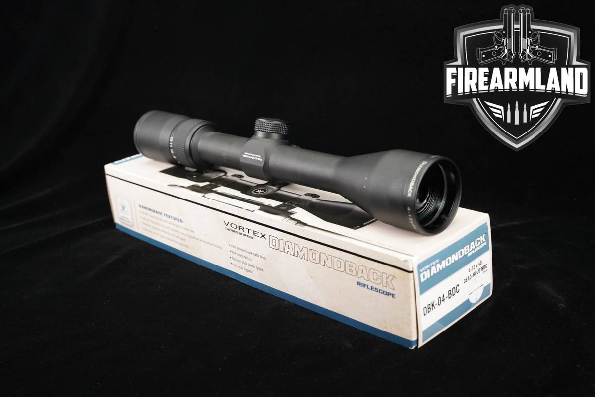 Vortex Optics Diamondback 4-12x40mm Dead Hold BDC MOA SFP Scope +ORIG BOX