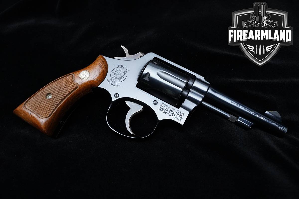 1962 Smith & Wesson (S&W) 10-5 38 Special 4" Blued 10-5 S&W DA/SA