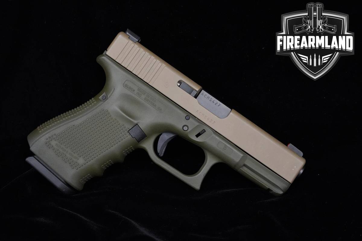 CUSTOM CERAKOTE Glock 19 Gen4 9mm 4.09" FDE/ODG Glock G19 Gen-4 +3 MAGS