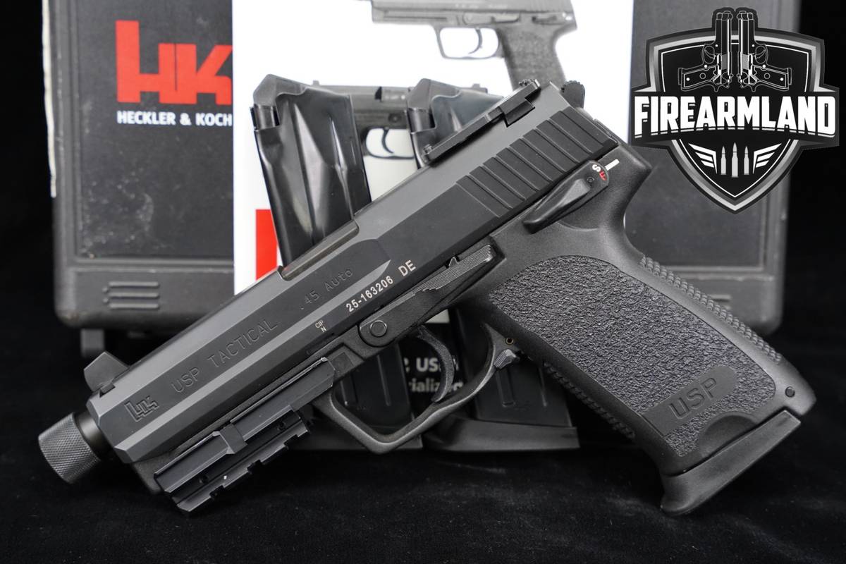 Heckler & Koch H&K USP45 Tactical OR 45 ACP USP 5.09" +3 MAGS & ORIG CASE
