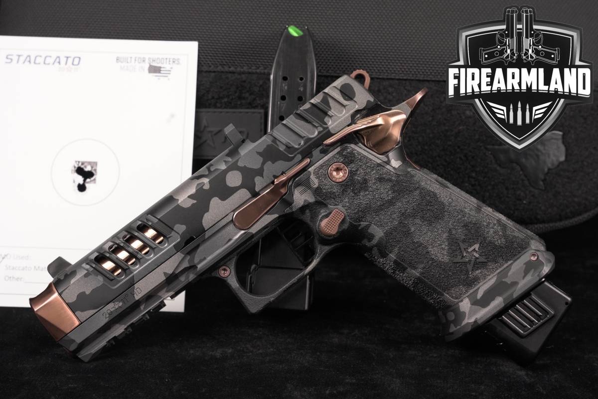 Staccato HD P4.5 9mm 4.5" Multicam Black STI 1911 2011 +2 MAGS & ORIG CASE