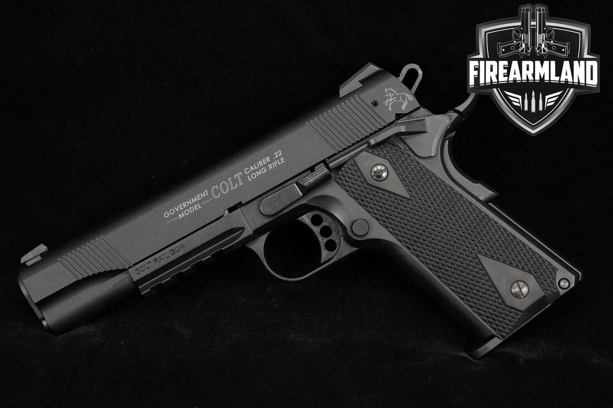 LIKE-NEW Walther 1911 Government Model Rail Gun 22LR 5" Colt-Licensed