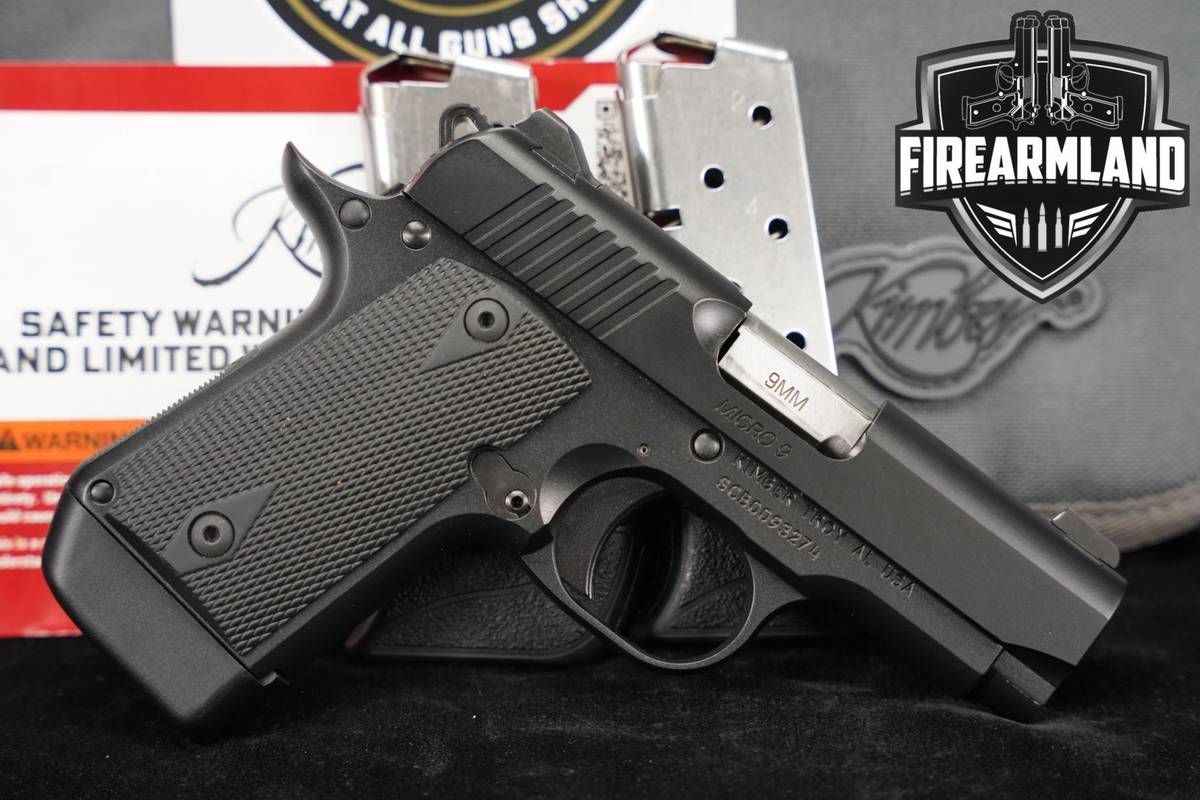 Kimber Micro 9 9mm 3.1" Micro9 1911 +3 MAGS & ORIG BOX