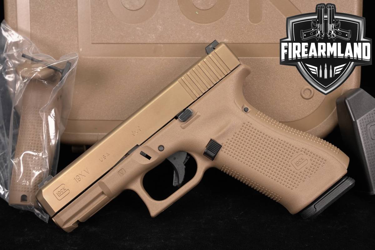 LIKE-NEW Glock 19X G19X V Series 9mm 4.02" Coyote Tan GMB +ORIG CASE