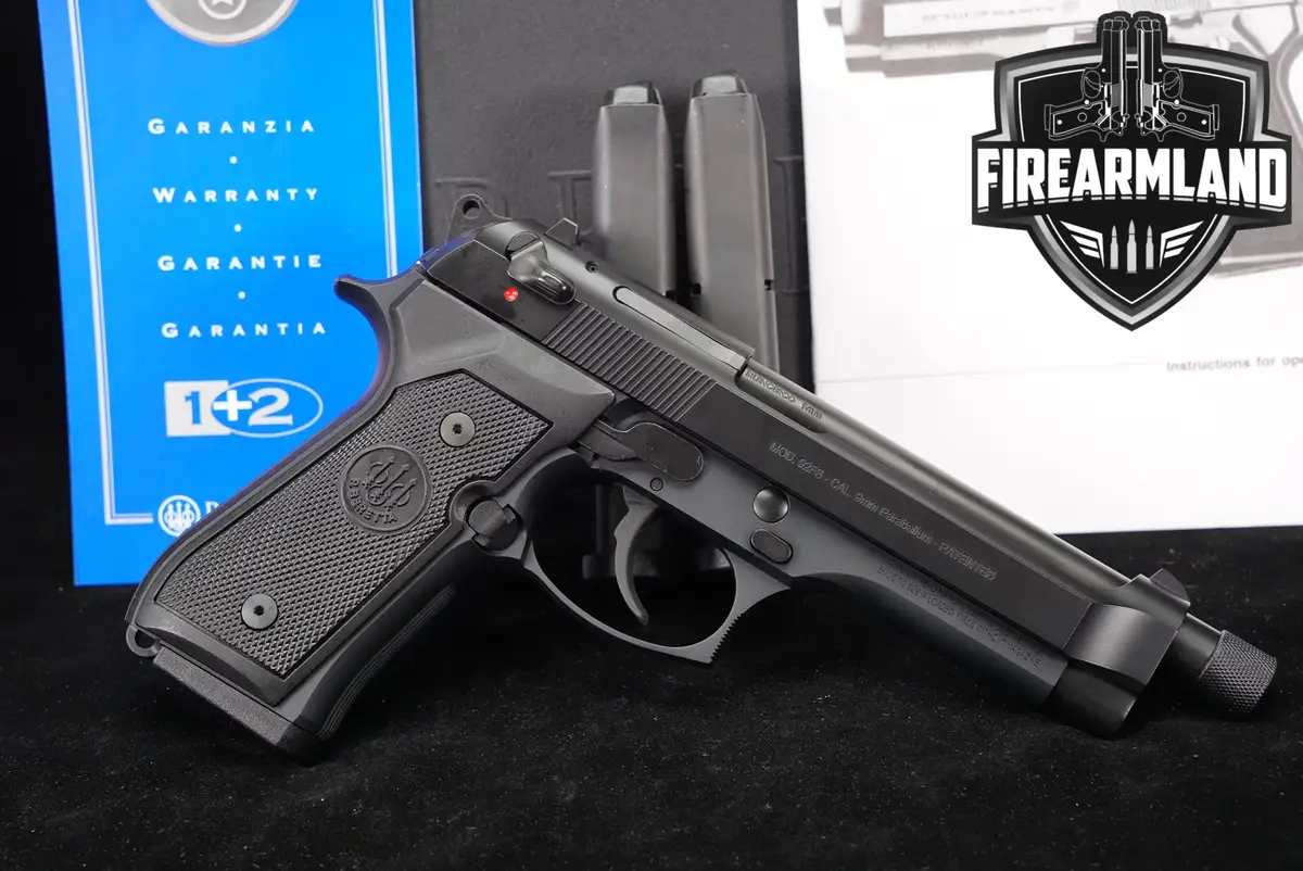 Beretta 92FS 9mm 5.4 92 FS SilencerCo THREADED +3 MAGS & ORIG CASE