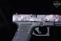 Glock 17 Gen5 9mm Luger (9x19 Para) Red Topography over Urban Leaf Camo Duracoat in Excellent Condition Image 3