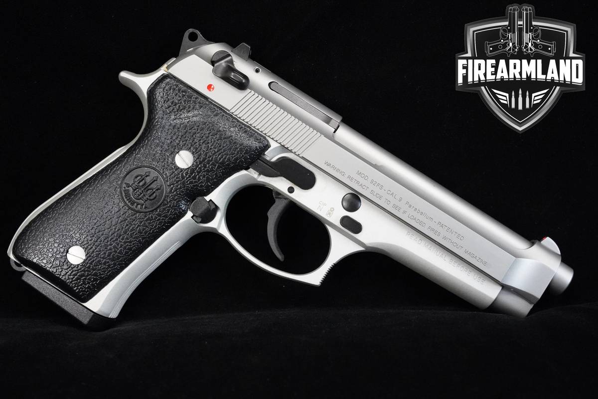 Beretta Model 92FS INOX 9mm 4.9" Beretta 92FS Inox 92-FS +ORIG CASE & 4MAGS
