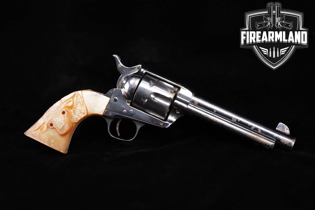 1921 Colt Single Action Army First Gen 38-40 Winchester 5.5" Nickel SAA