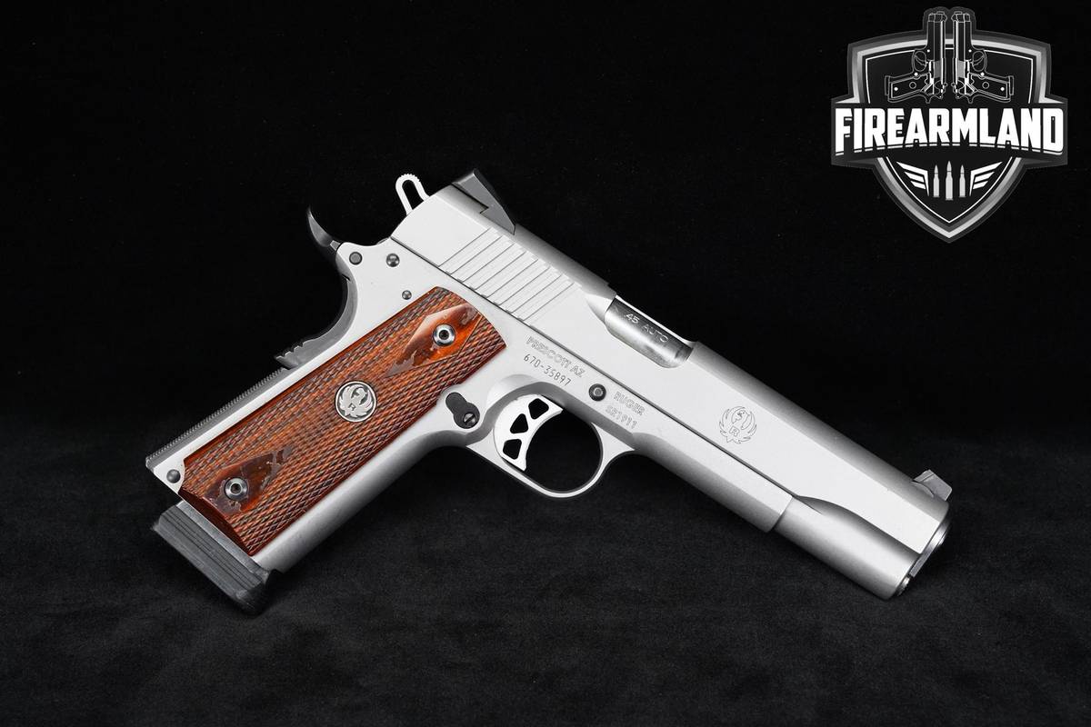 2012 Ruger SR1911 45 ACP 1911 Bead-Blasted Stainless