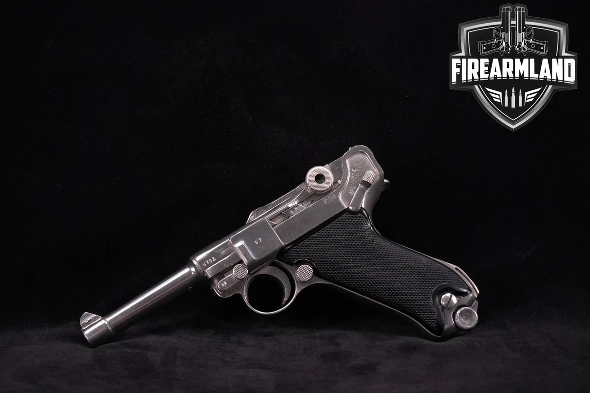 1942 Mauser P.08 Luger P08 9mm 3.9" Nickel +HOLSTER